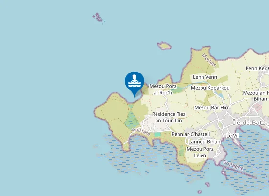 Map of Pors ar Raouenn