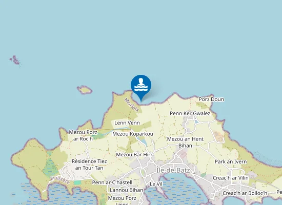 Map of Porz Gwenn