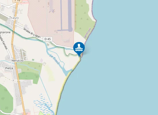 Map of Plage de Travo
