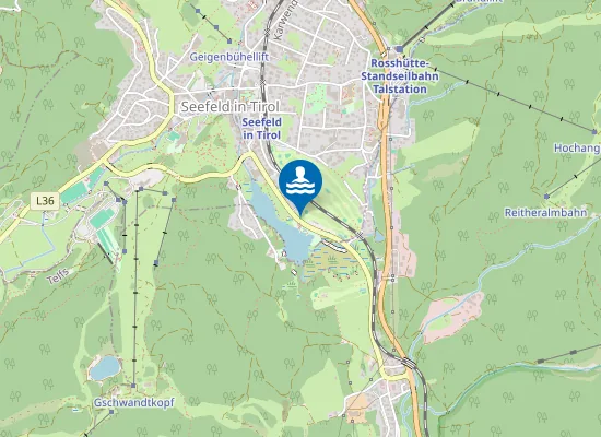 Map of SEEFELDER SEE, BADEANSTALT