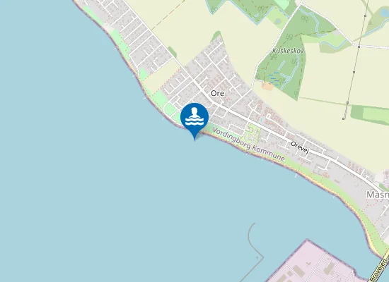 Map of ORE STRAND V. BADEANSTALT.