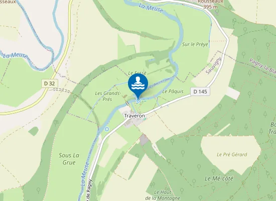 Map of La plage de Traveron
