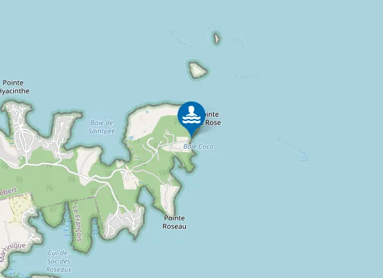 Map of Plage de Baie Coco