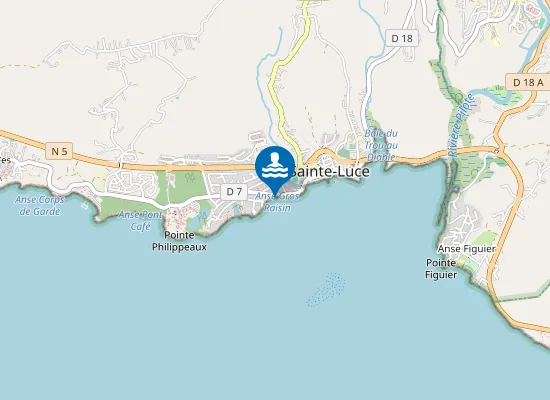 Map of Plage de Gros Raisin