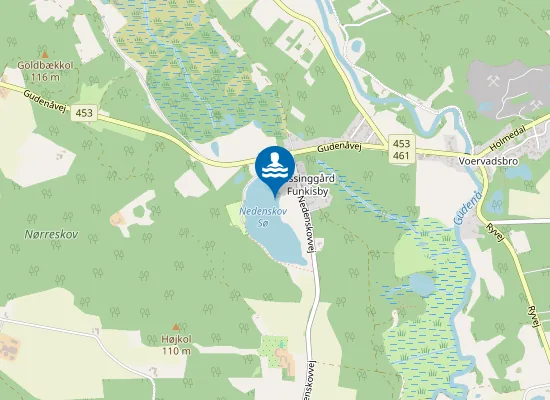 Map of NEDENSKOV SØ, NEDENSKOVVEJ