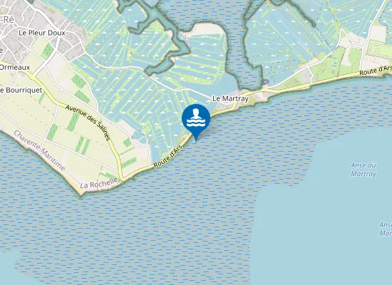 Map of Plage du Martray