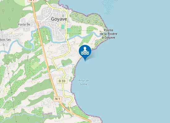 Map of Plage de Sainte-Claire