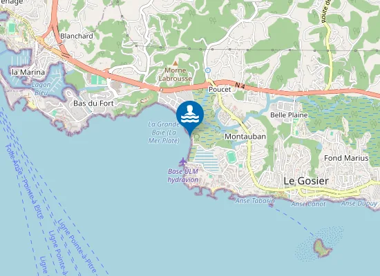 Map of Plage de Grand Baie