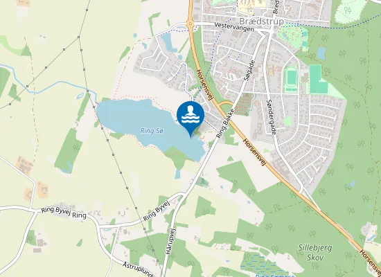 Map of RING SØ, OPHOLDSAREAL