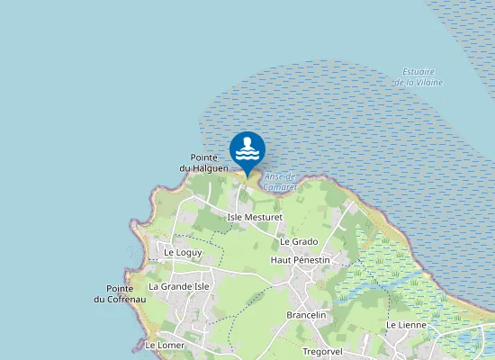 Map of Plage de Camaret