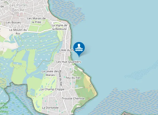 Map of Plage de l'Anse du Fourneau