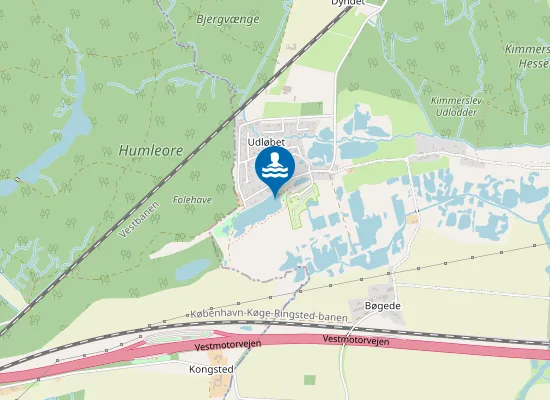 Map of GRUSGRAVSØ VED DYNDET