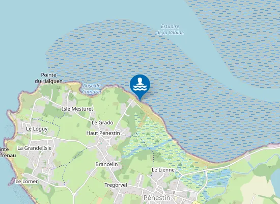 Map of Plage de Men-Armor