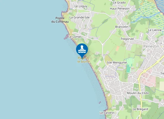 Map of Plage de la Source