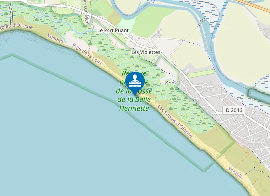 Map of Plage de la Grande Casse