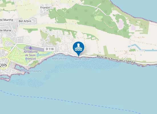 Map of Plage du Loquet