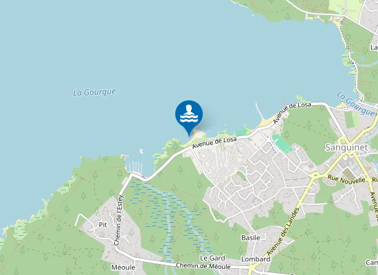 Map of Plage des Bardets
