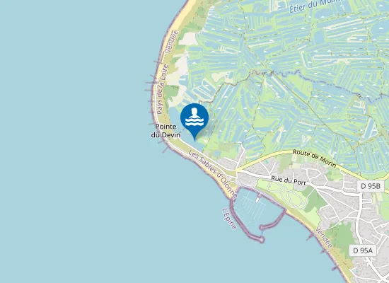 Map of Plage de la Luzéronde