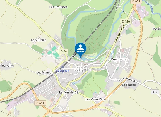 Map of Base de Loisirs de Vauchiron