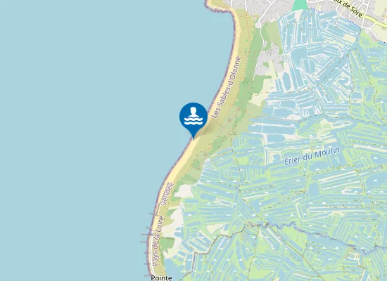Map of Plage de la Luzéronde
