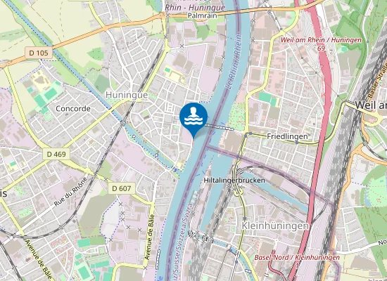 Map of Plage de Huningue