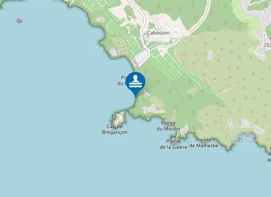Map of Plage de Brégançon