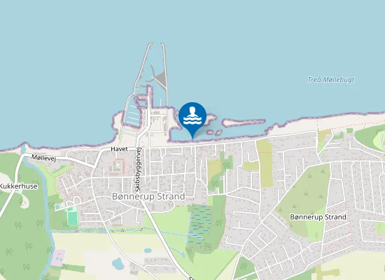 Map of 200 M. Ø. F. Bønnerup Havn