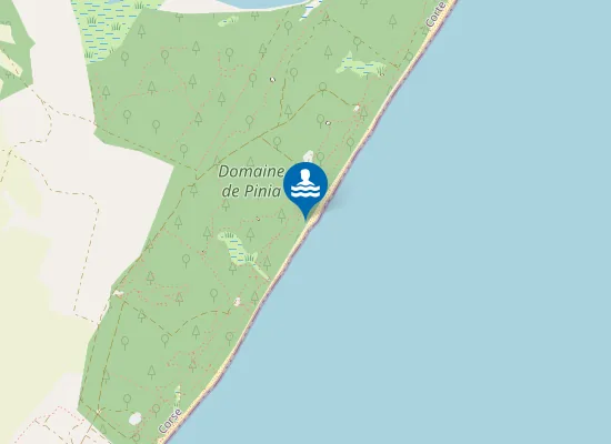 Map of Plage de Pinia