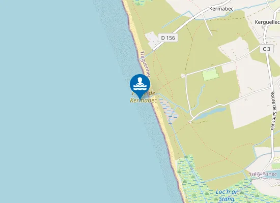 Map of Plage de Kermabec