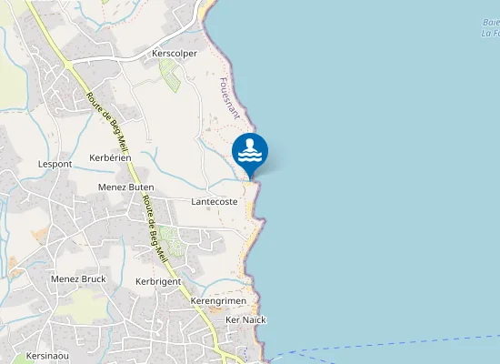 Map of Plage de Bot Conan