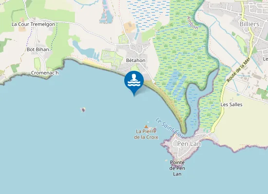 Map of Plage de Bétahon