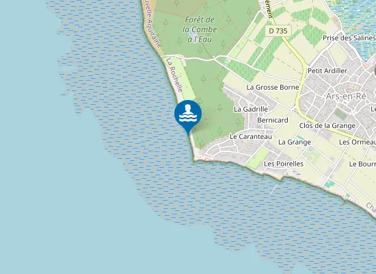 Map of Plage de la Pointe de Grignon