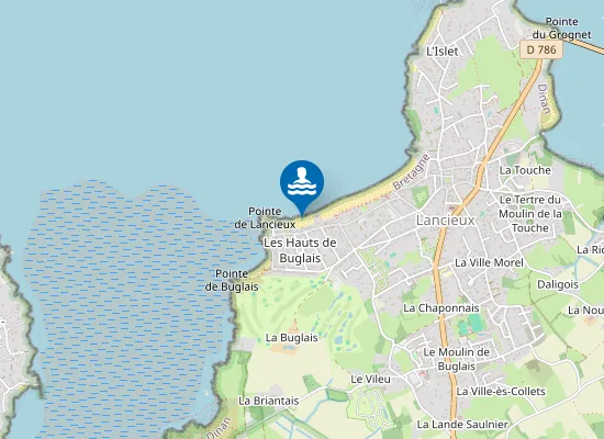 Map of Plage du Caducet
