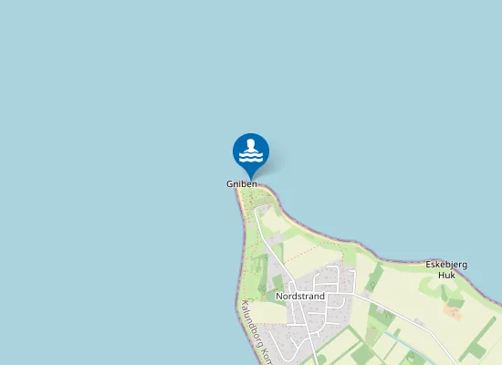 Map of GNIBEN,SEJERØ