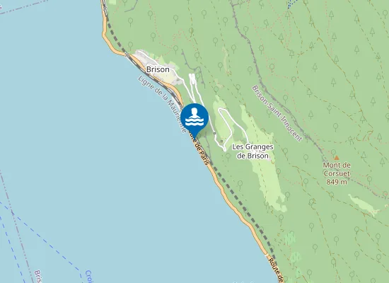 Map of Plage du Banc des Dames