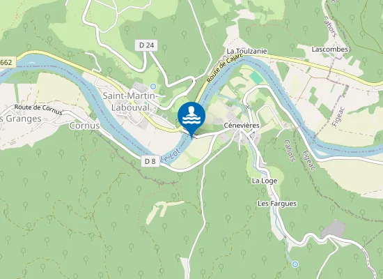 Map of Quai de Cénevières