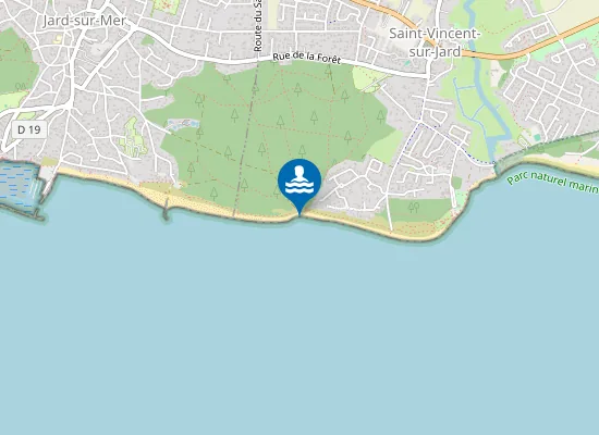 Map of Plage des Ragnettes