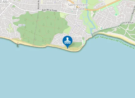 Map of Plage de Belesbat