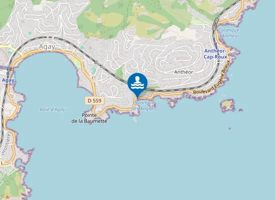 Map of Beach Brieux