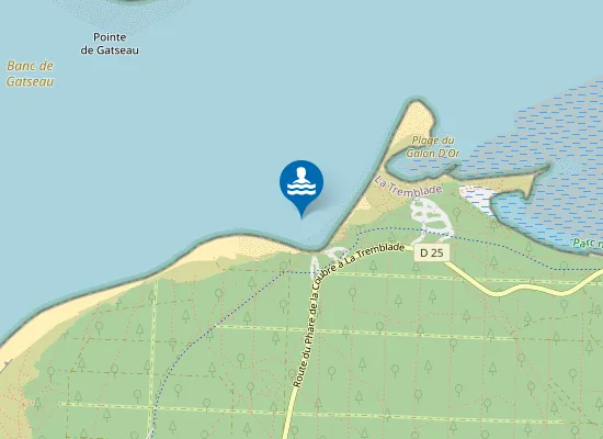 Map of Plage de l'Embellie