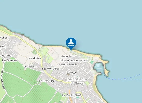 Map of Plage de Soubregeon