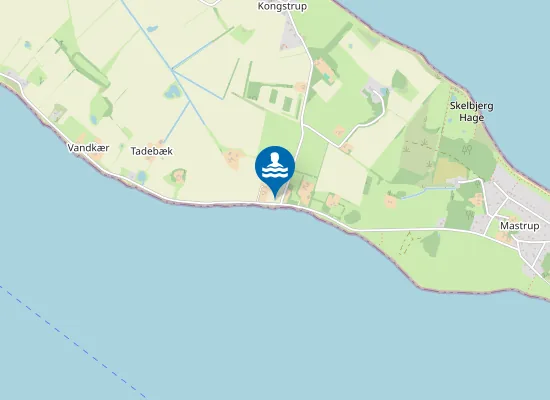 Map of TADEBÆK SKOLE, SEJERØ
