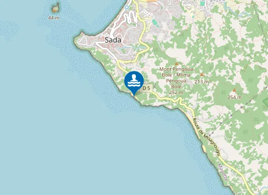 Map of Plage De Momoni / M'tsanga Momoni