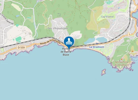 Map of plage Pierre Blave