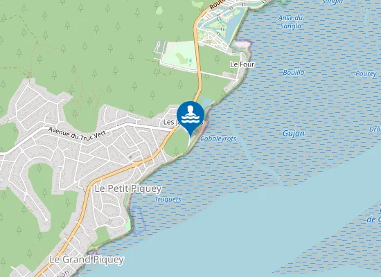 Map of Plage des Jacquets