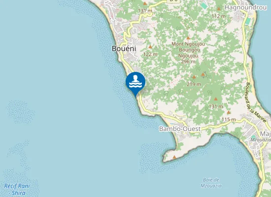 Map of Plage de Boundrouni - M'Tsanga Boundrouni
