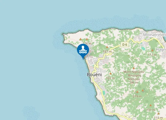 Map of Plage de Bouéni / M'Tsanga Bouéni