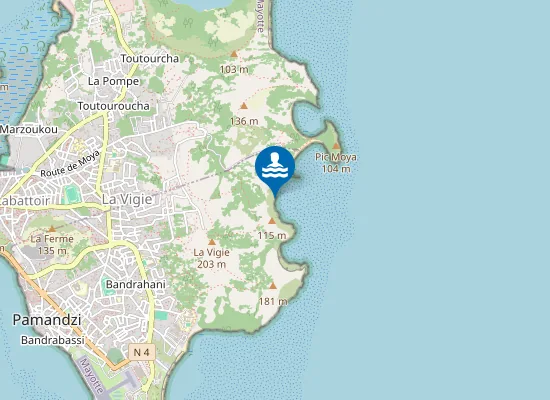 Map of Plage de Moya 3