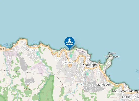 Map of Plage de Trévani