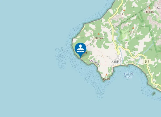 Map of Plage de Petit Seychelle